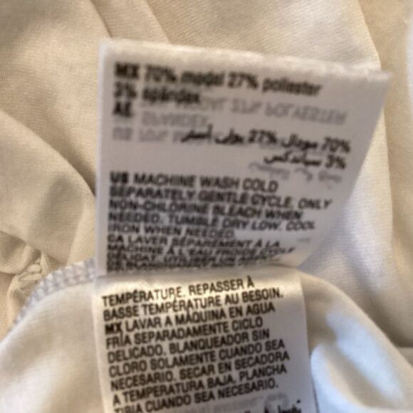 NWT. Jenni Brand Women’s Size L Short Sleeve PJ Top in Marled Grey Print - Picture 10 of 12